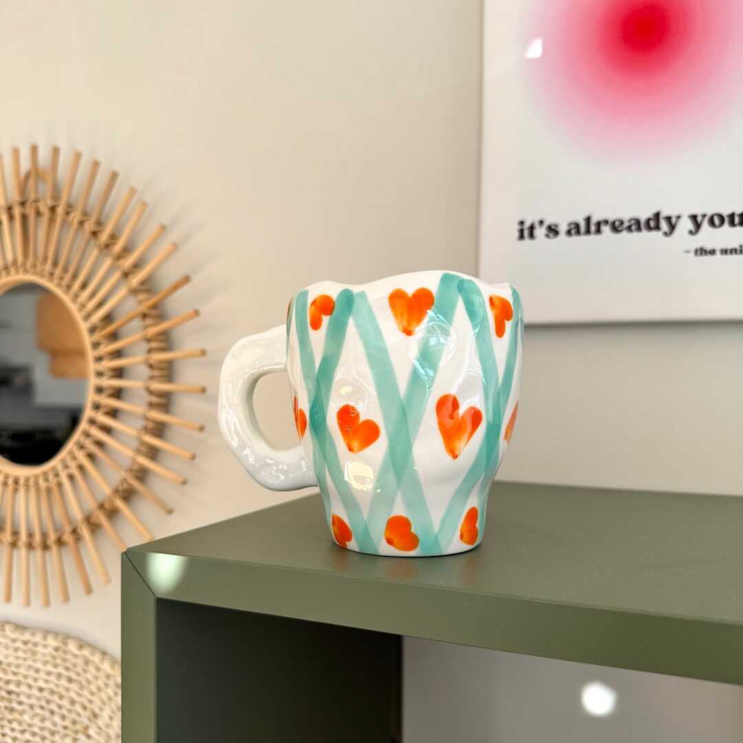 Flora Vintage Ceramic Mugs