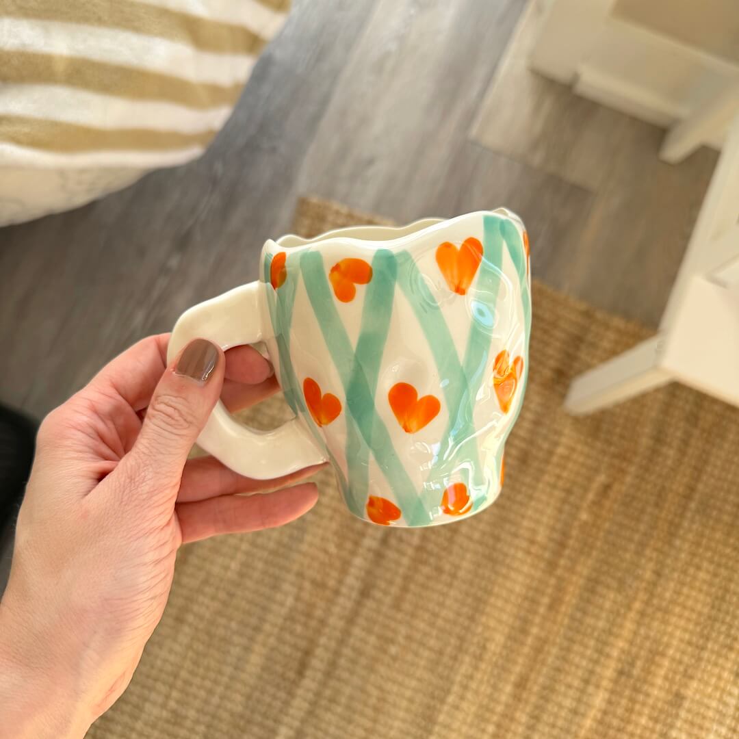 Flora Vintage Ceramic Mugs